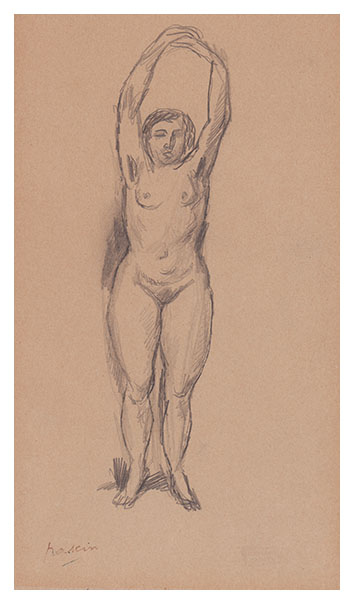 Marguerite, a drawing by Jules PASCIN