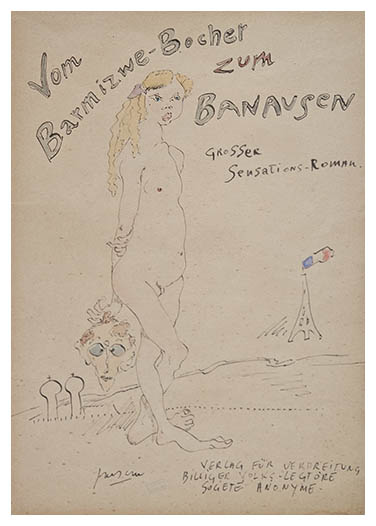 The Barmizwe-bocher zum Banausen, drawing by Jules PASCIN