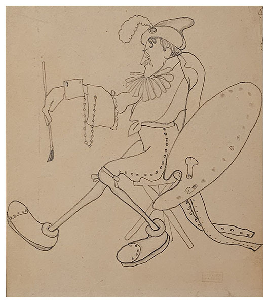 Walter Bondy, a drawing by Jules PASCIN