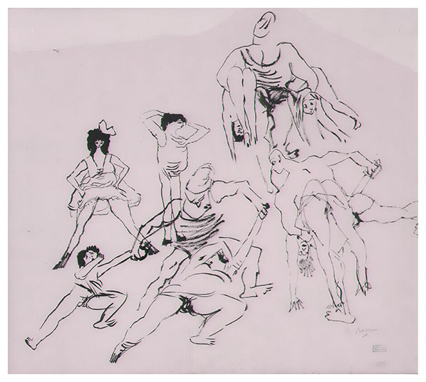 Erotique, drawing by Jules PASCIN